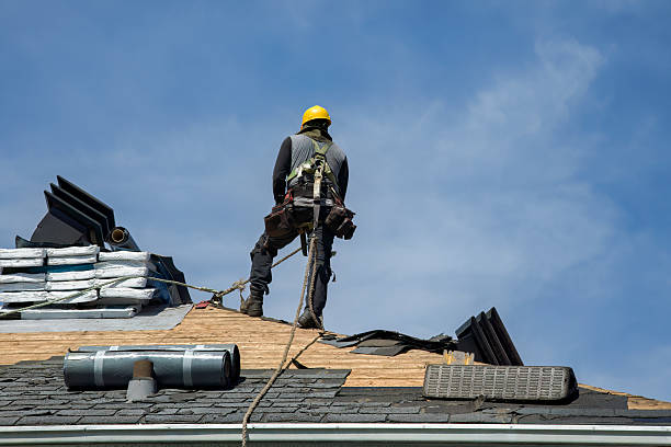 Professional Roofing technician working in Falmouth, ME